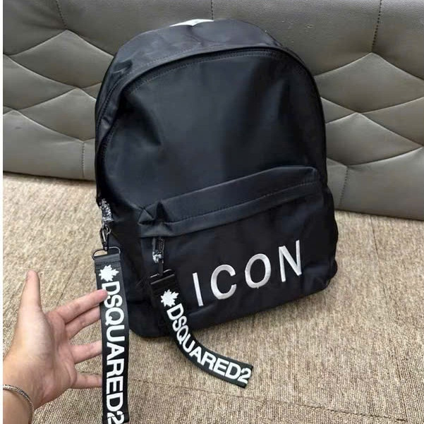 Balo I Con Mix Dây Khóa DSQ KCloset Cặp Sách Đựng Laptop Sách Vở Chất Dù Chống Nước NA752