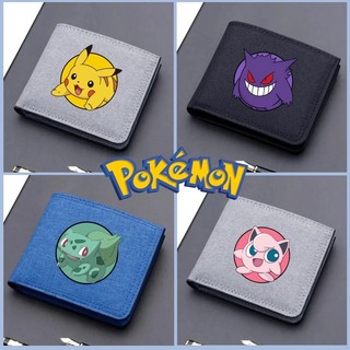Pokemon Canvas Ví In Di Động Có Thể Gập Lại Ví Hoạt Hình Thẻ Ngân Hàng Đồng Xu Dây Kéo Ví Quà Tặng Sinh Nhật Trẻ Em