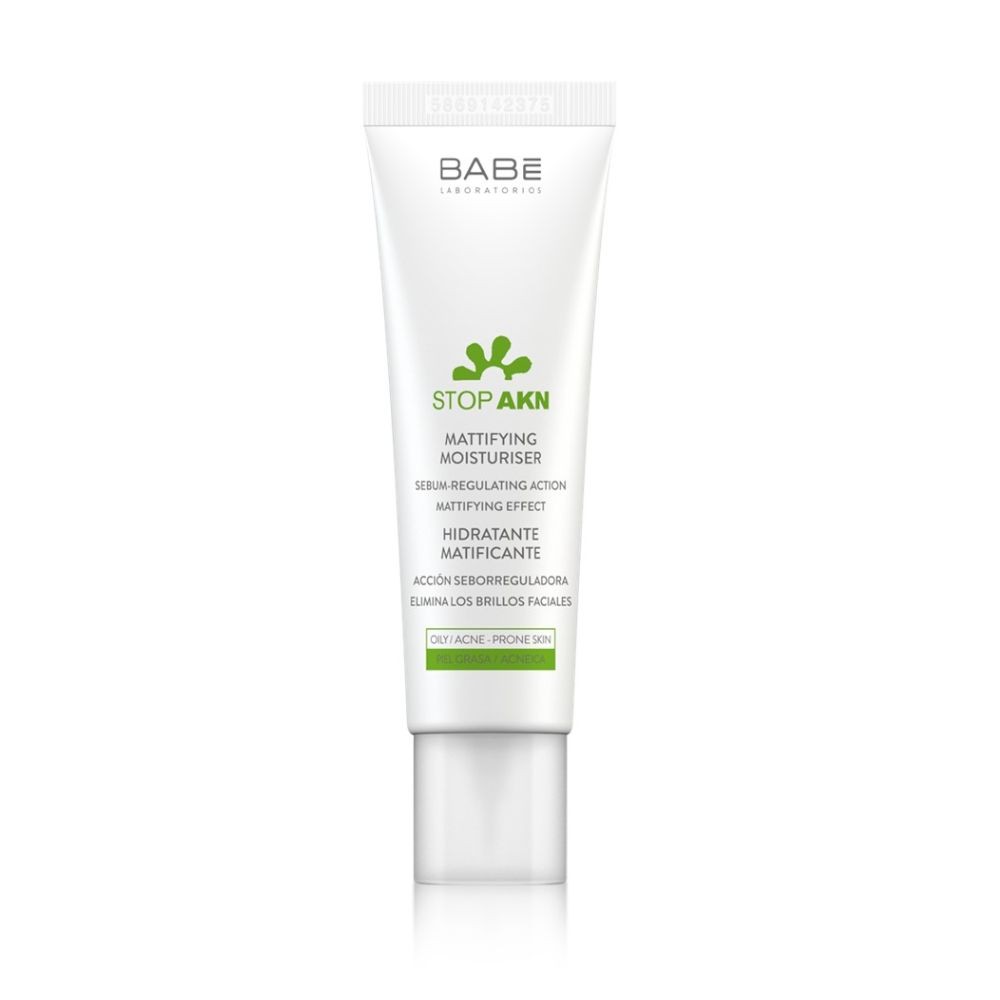 Kem dưỡng ẩm giảm nhờn ngừa mụn BABE Stop AKN Mattifying Moisturiser 50ml