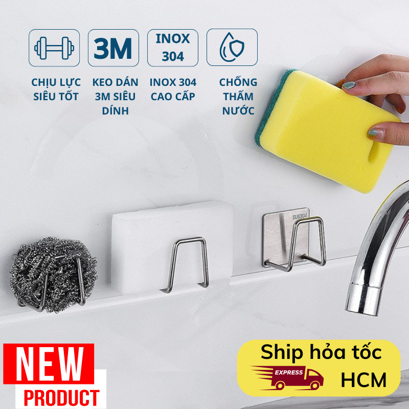 Móc Dán Inox Treo Đồ Bếp CozyMint Chữ A Gọn Gàng Không Cần Khoan ...