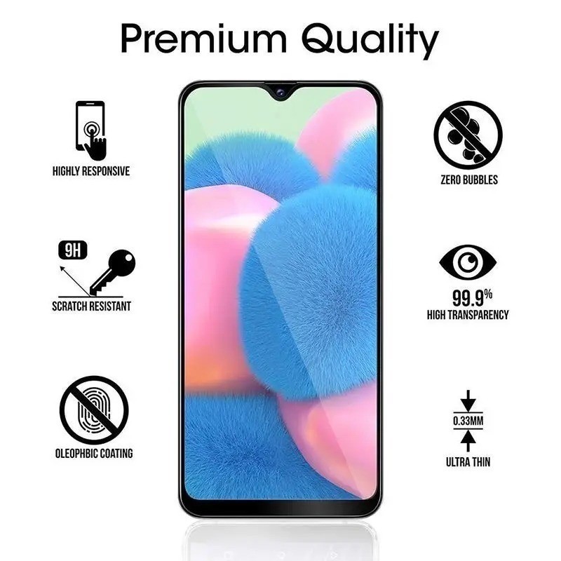Phim kính cường lực viền đen 100D HD cho Redmi 9T 9i 9C 9AT 9A 9 8A 8 7A 7 6A 6 Sport NFC Prime Power Activ India Pro Dual Anti Scratch Bảo vệ màn hình điện thoại chống cháy nổ