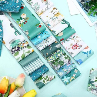 MKYCO 40 Cái Precuts Vải Jelly Rolls, Cotton Craft Green Print Chắp Vá Dải, Chất Liệu May DIY 6.3x25CM Quilting Vải Gói Phụ Kiện Thủ Công