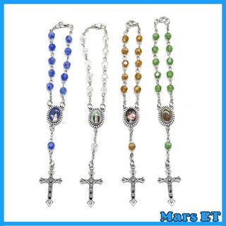 MarsET Mini Công Giáo Mân Côi Vòng Tay Cầu Nguyện Hạt Rửa Tội Christening Đảng Ủng Hộ