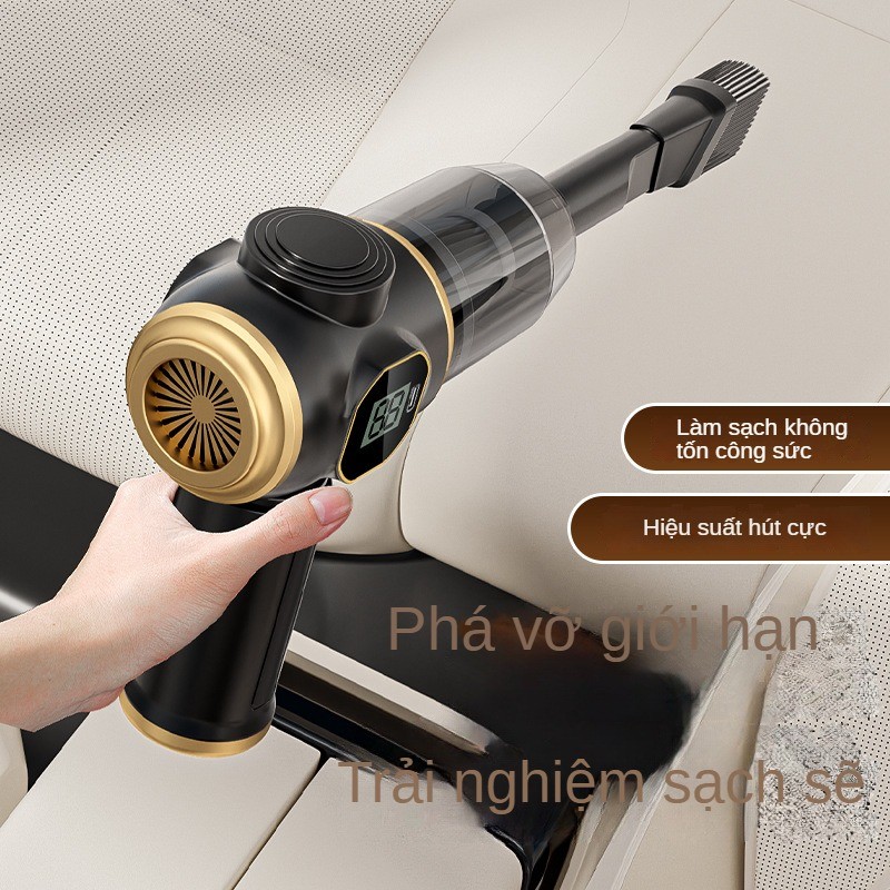 Máy Hút Bụi Ô Tô Hút Thổi Tích Hợp Nhỏ Công Suất Cao Không Dây Cầm Tay Máy Hút Bụi Hộ Gia Đình Để Bàn Máy Hút Bụi C