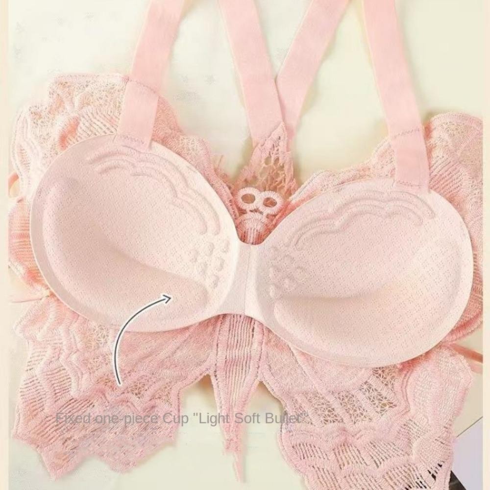 Áo ngực ren bướm WANYEDI, Đồ lót hở lưng gợi cảm rỗng, Đồ lót nữ Bralette tất cả trong một
