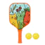 TOPTOOLCX Kids Pickleball Paddle, Bộ mái chèo Pickleball hoạt hình lõi tổ ong, Mèo nàng tiên cá chất lượng cao với 2 quả cầu Pickleballs Đồ chơi mái chèo thể thao nhẹ Giải trí