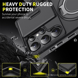 Ốp lưng camera trượt cho Samsung Galaxy S25 S24 Ultra Plus FE GalaxyS25Ultra S25Plus S 25, ốp điện thoại chống sốc, vòng bảo vệ, giá đỡ, đẩy bảo vệ camera, nắp lưng