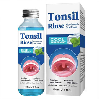 Tonsil Stone Rinse Natural Gentle Relief Anti-Bad Breath Travel-Friendly Dissolver