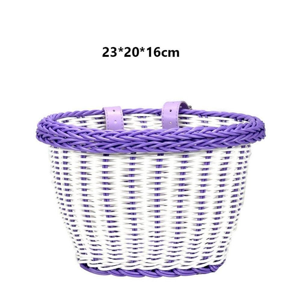 Giỏ đựng xe đạp trẻ em METUBE, Phụ kiện xe đạp Túi đựng xe đạp mây, 23 * 20 * 16cm / 20 * 16,5 * 16cm / 27 * 24cm Giỏ đựng tay lái phía trước