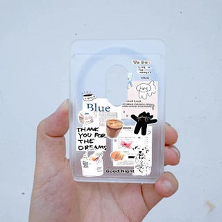 Cặp Đôi Phong Cách Ví Trong Suốt Cho iPhone 16 15 14 13 12 16Pro Max Plus Nhựa Phong Cách Thẻ Điện Thoại Ví Cho Ốp Lưng Bỏ Túi
