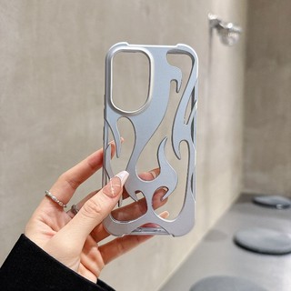 Ốp Điện Thoại Họa Tiết Ngọn Lửa 3D Mới Cho Samsung Galaxy S24 S23 S22 Ulltra A06 A16 A14 A15 A54 A55 Thời Trang Rỗng Mỏng Chống Sốc Bảo Vệ Mềm