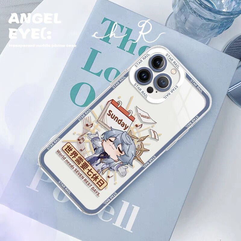 Ốp lưng chủ nhật Honkai Star Rail Tương thích cho IPhone 16 15 11 Pro Max 16 15 Plus Vỏ hoạt hình sáng tạo TPU dễ thương Bảo vệ trong suốt chất lượng cao Vỏ mềm trong suốt chống sốc