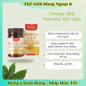 Viên uống Omega 369 Mirrolla của Nga hộp 100 viên