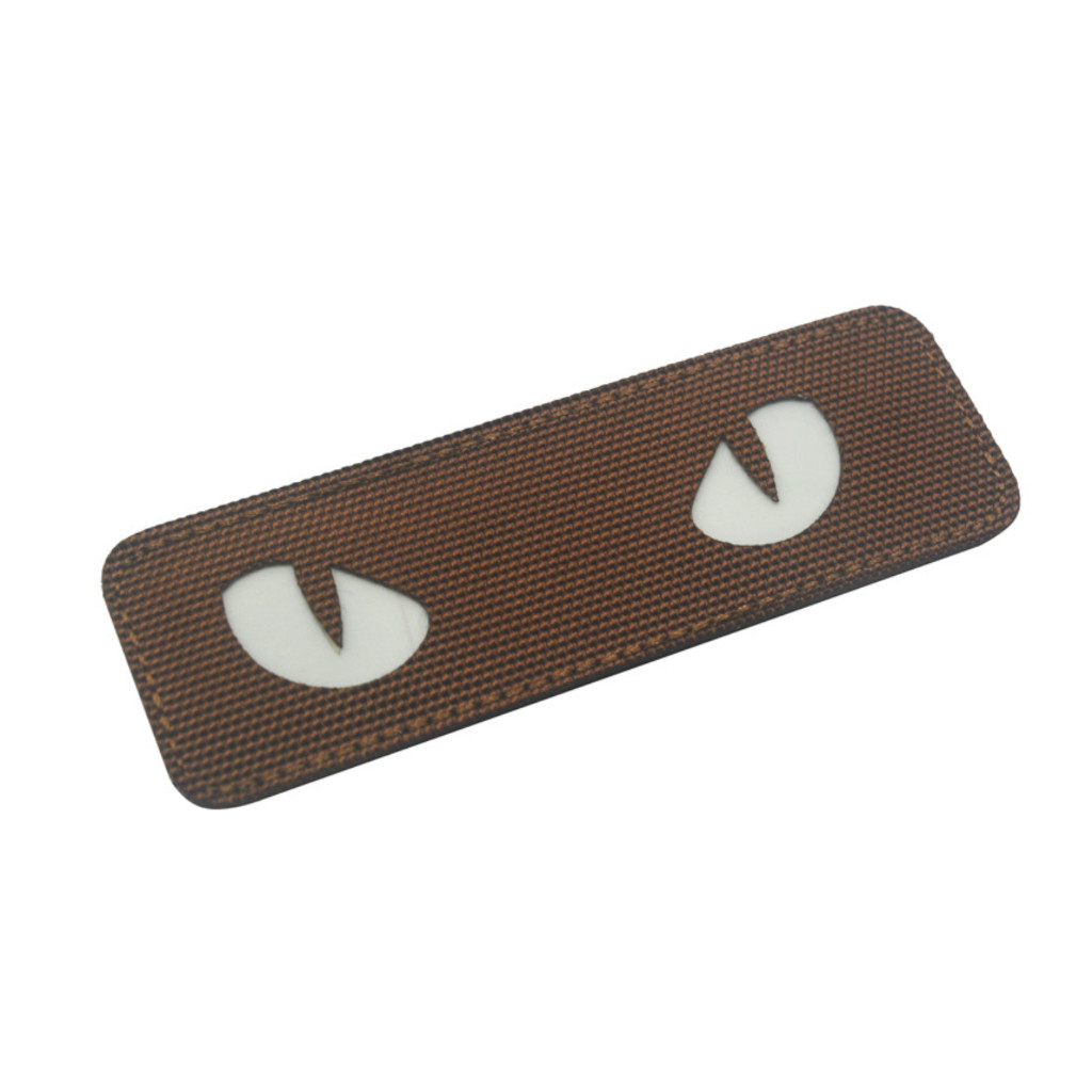 Patch_velcro mắt mèo dạ quang_chiến thuật_dã ngoại _retro