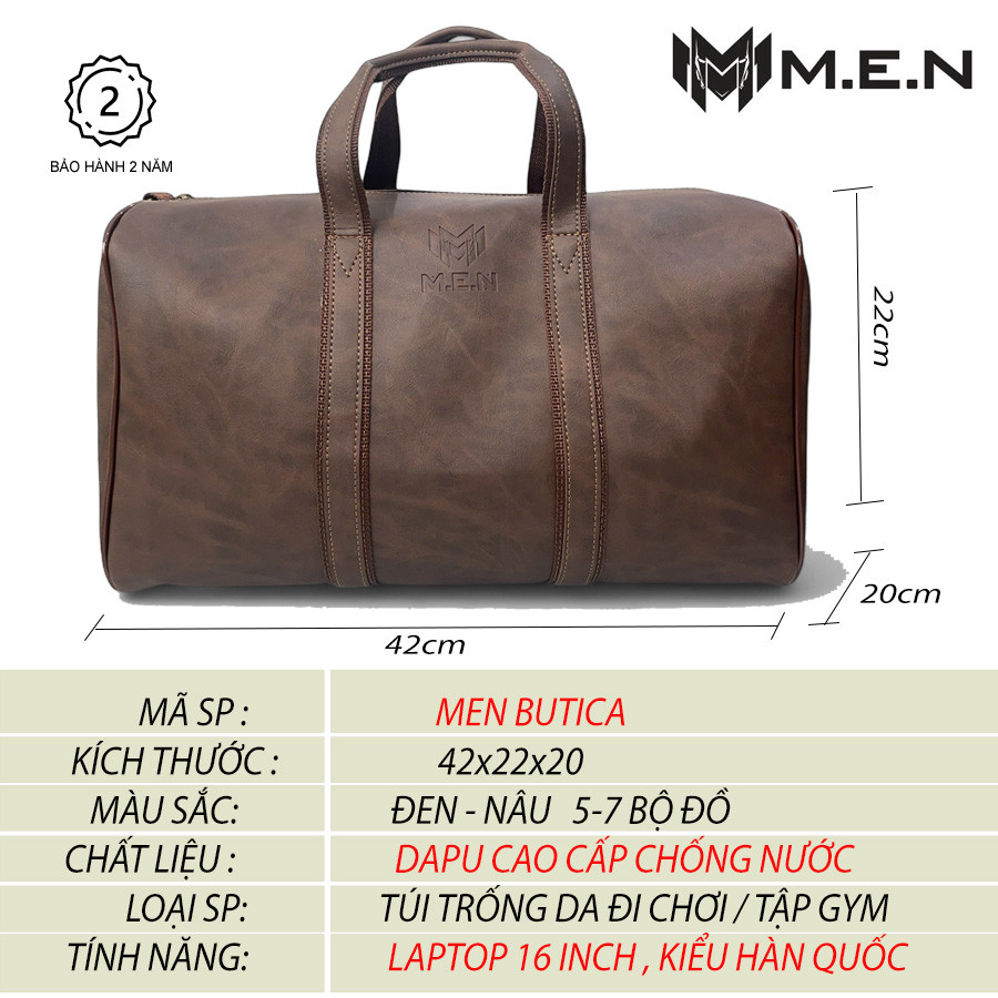 Túi trống sang trọng cao cấp chống nước ZP7 MEN BUTICA-B3 [SĂN QUÀ KHỦNG]