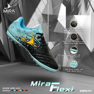 Giày Bóng Đá Chính Hãng Mira Flexi Sân Cỏ Nhân Tạo May Full Đế Cao Su Cao Cấp Full Box Hãng