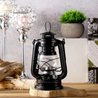 Trailblazer 19cm Retro Cắm Trại Ngoài Trời Đèn Dầu Hỏa Di Động Đèn Lồng Đồng Màu Dầu Lam Mới