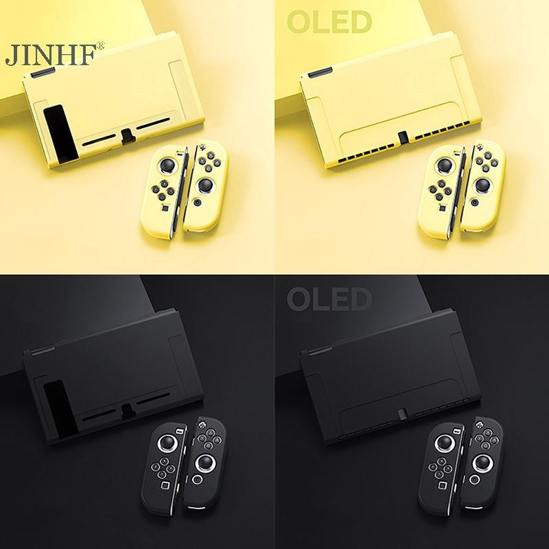 Ốp bảo vệ JINHF Tương thích với bảng điều khiển OLED và Joy-Cons, có thể được chèn vào Dock với HOT