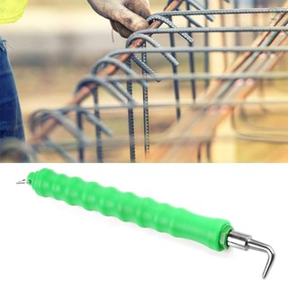 Dây buộc cốt bán tự động Twister, móc Carbon có tay cầm nhựa, dùng cho thanh ràng buộc, móc thẳng màu xanh lá cây