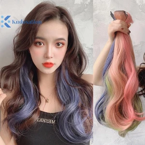 Kudosation 60cm Tóc Nối Dài Kẹp Trong Tóc Dài Thẳng Tai Tóc Giả Kẹp Tổng Hợp Phần Mở Rộng Tóc Phụ Kiện Tóc Kẹp Tóc