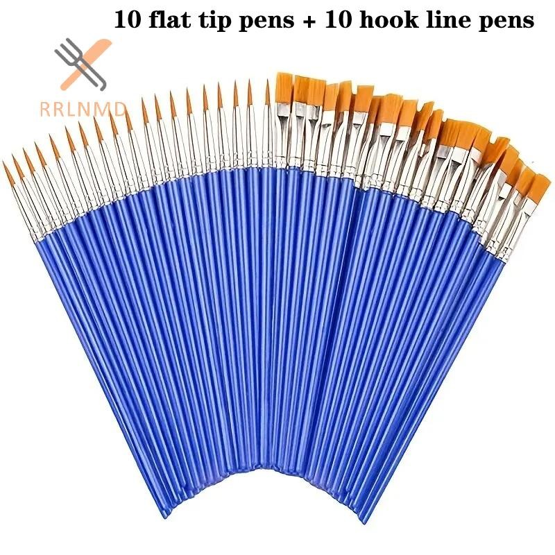 Rrlnmd 20 Chiếc Bàn Chải Để Ngủ Thủ Công Nghệ Thuật Và Thủ Công Cho Nghệ Thuật Móc Dây Paing Thiết Bị MỚI