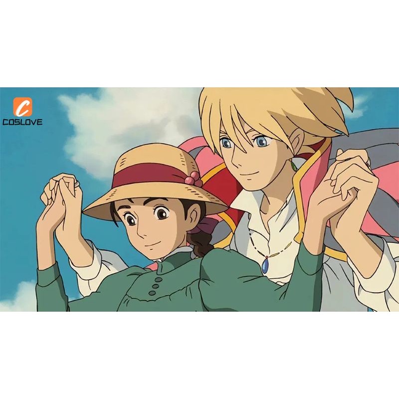 Howl 's Moving Castle Cosplay Quần Áo Trọn Bộ Trang Phục Phù Hợp Với Người Lớn Trang Phục Dài Tay Áo Choàng Cosplay Đảng Biểu Diễn