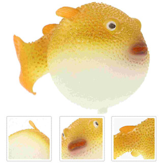 Silicone Mô Phỏng Cá Trang Trí Bể Cá Puffer Cá Naments Bảo Vệ Môi Trường Không Độc Hại