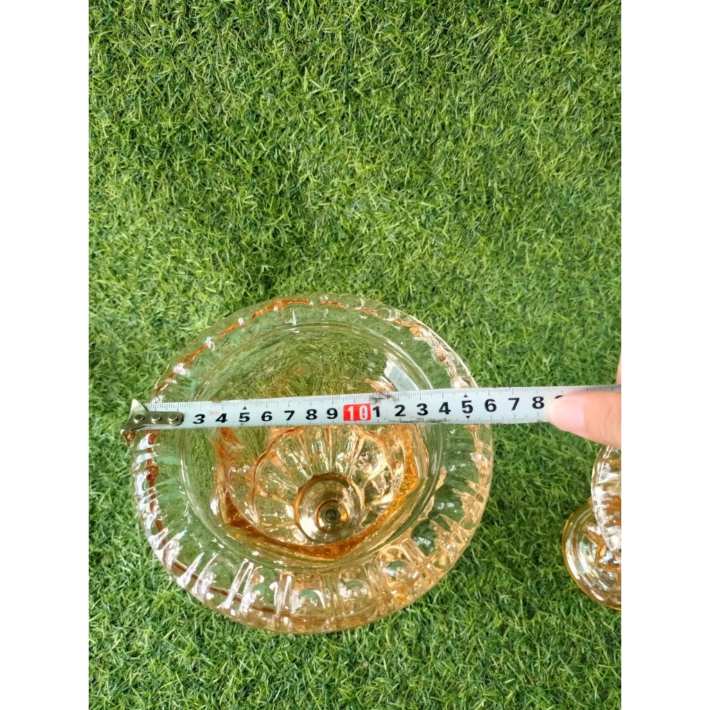 Ly đựng phật thủ cao 15cm, Cốc bày phật thủ thuỷ tinh dày dặn có 3 loại 15cm, 20cm 25cm