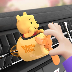 Pooh Gấu Xe Làm Mát Không Khí Kawaii Cánh Quạt Thông Hơi Kẹp Nước Hoa Để Trang Trí Nội Thất Ô Tô Dễ Thương Máy Khuếch Tán Hương Thơm Quà Tặng Cho Trẻ Em Phụ Nữ