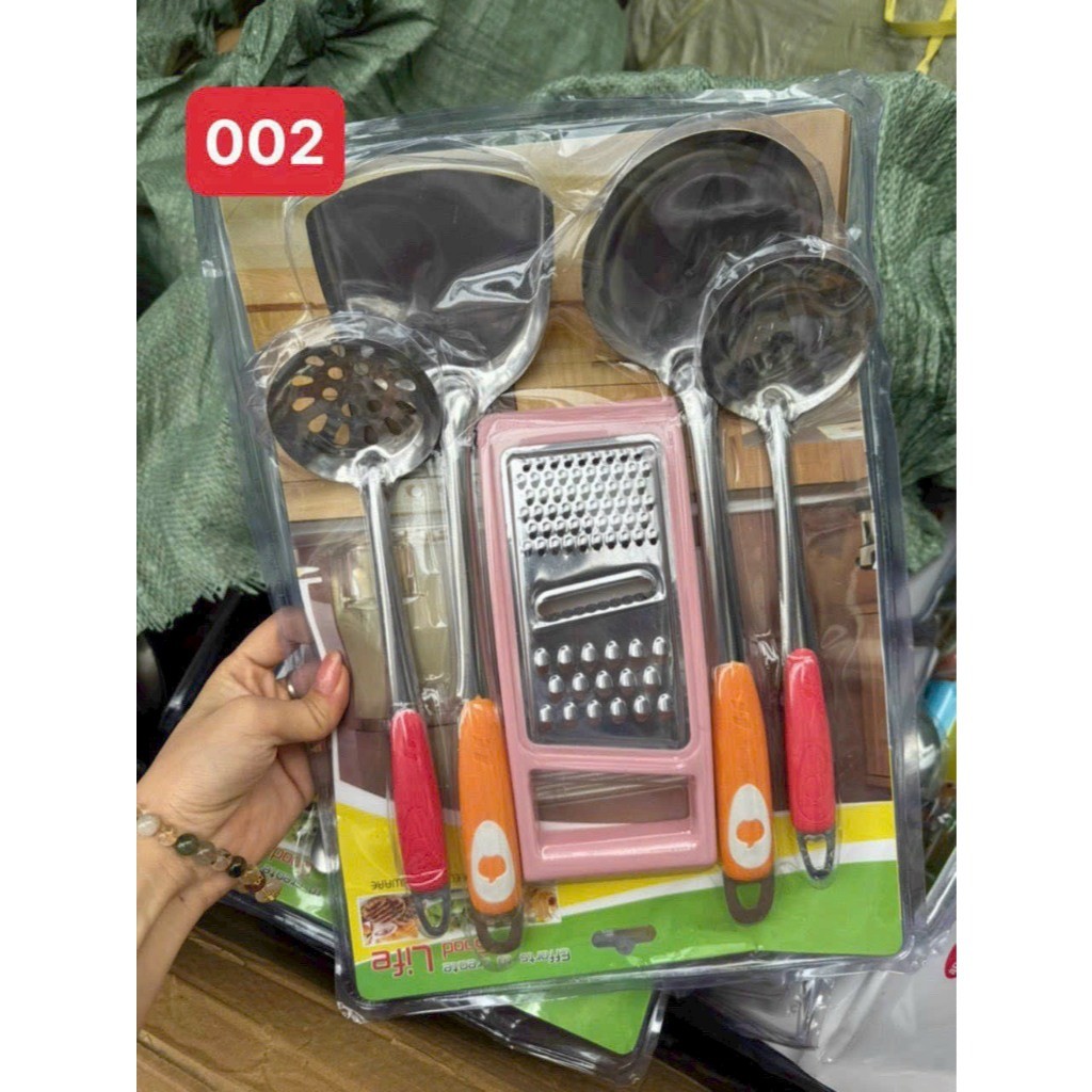 Bộ dụng cụ nhà bếp 5 món INOX