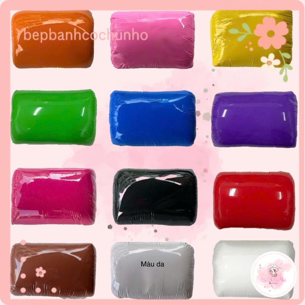 Đất sét pha màu (siêu nhẹ tự khô), Mịn, dẻo dễ nặn, làm hoa/mô hình