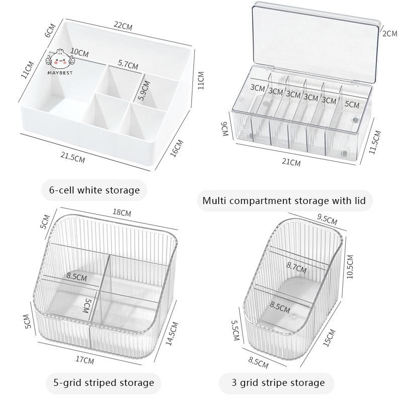 Maybest Hộp lưu trữ dụng cụ mở rộng lông mi có nắp Phụ kiện mi Keo dán nhíp Hộp đựng Acrylic trong suốt {VN}