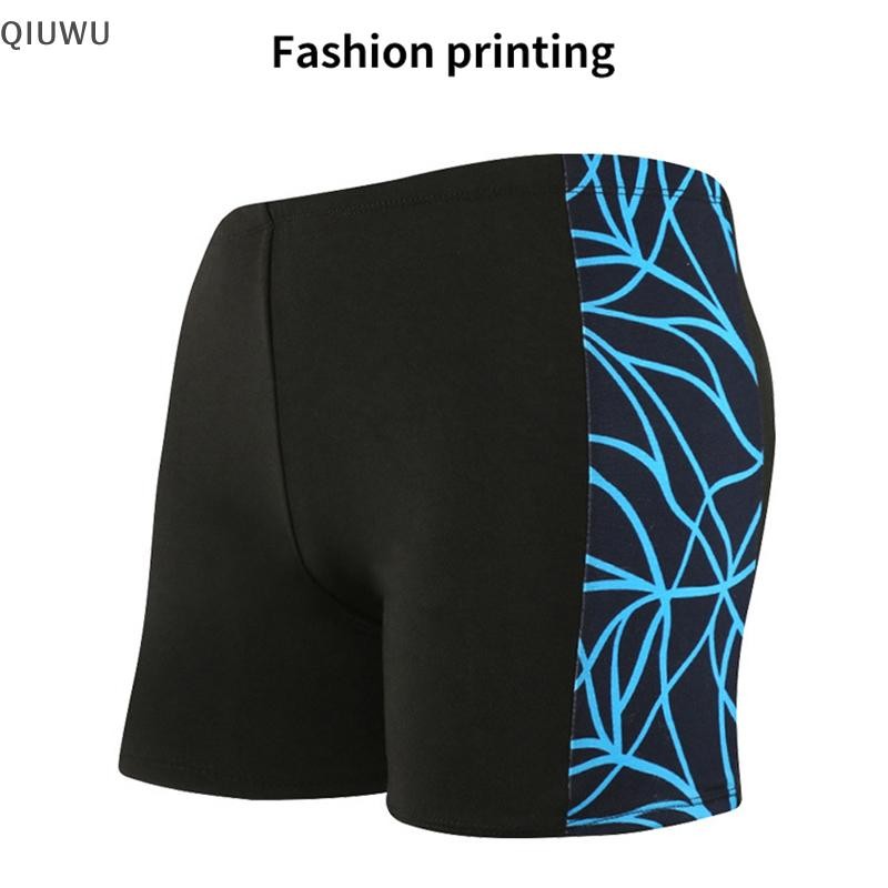 Quần Bơi QIUWU Nam Chống Mồ Hôi Người Lớn Kích Thước Lớn Nhanh Khô Boxer Quần Short Spa Đi Biển Rời Bơi.