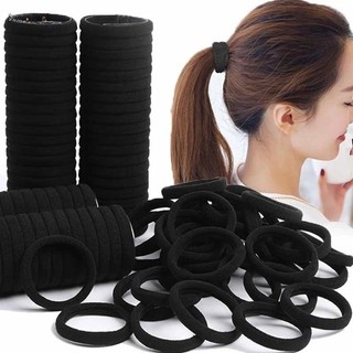 Dây buộc tóc thể thao 10 / 20 / 30 chiếc, Dây buộc tóc bằng Polyester có độ đàn hồi cao Không có đường may, Băng đô tập thể dục bền bỉ cho nữ Màu đen 4cm / 5cm