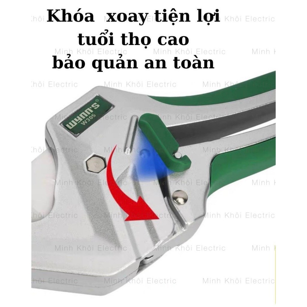 Dao cắt ống nhựa Wynn W305,dao cắt ống PVC,dao cắt ống nhôm,kéo cắt ống nước trợ lực,kìm cắt ống,dao cắt ống nhiệt,kìm