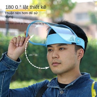 Khẩu trang bảo vệ phun thuốc trừ sâu, mặt nạ bảo vệ, tấm chắn mặt cắt, đánh bóng, chống bắn tung tóe, độ trong suốt cao, toàn mặt HL1X