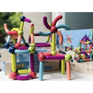 Ghép Hình Nam Châm 64 Chi Tiết Đồ Chơi Thông Minh Cho Bé