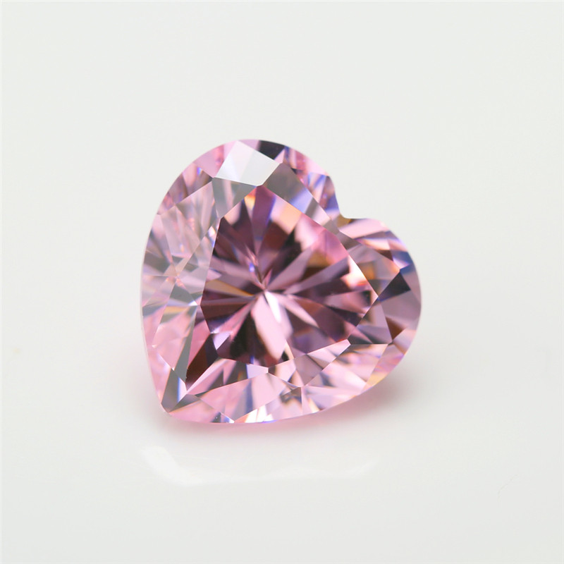 Hồng Trái Tim cắt đá CZ 3x3mm đến 10x10mm cho DIY trang sức