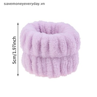 [savemoneyeveryday] 1PC Spa Băng Giặt Cổ Tay Microfiber Khăn Rửa Cổ Tay Dây Đeo Tay Rửa Mặt Thấm Hút Dây Đeo Tay Cổ Tay Chống Nước [vn]