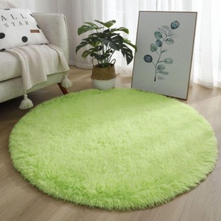 Thảm Tròn ALMA1, Thảm Mềm Mại Sang Trọng 40cm Phòng Khách, Thảm Lông Dày Màu Trơn Chống Trơn Trượt Chất Lượng Cao Cho Phòng Khách Trang Trí Nhà Phòng Ngủ