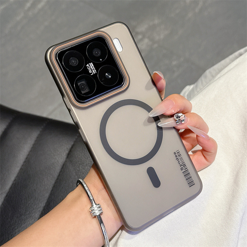 Ốp lưng cứng từ tính siêu mỏng màu kẹo Macaron Vỏ nhựa mờ mờ cho Xiaomi 15 14 13 Pro Ultra