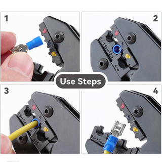 Kìm Kẹp Đầu Nối Cách Nhiệt HS - 30J, Dành Cho Dây 22 - 10 AWG (0.5 - 6mm²)