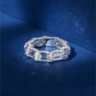 Nhẫn Zircon kiểu Âu Mỹ siêu nhỏ, dễ xếp chồng