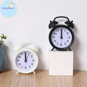 Pufangbliss Đồng Hồ Đôi Đồng Hồ Chính Xác Thời Gian Hoạt Động Tròn Đầu Giường Để Bàn Đồng Hồ Báo Thức Dễ Thương Trẻ Em Quà Tặng VN