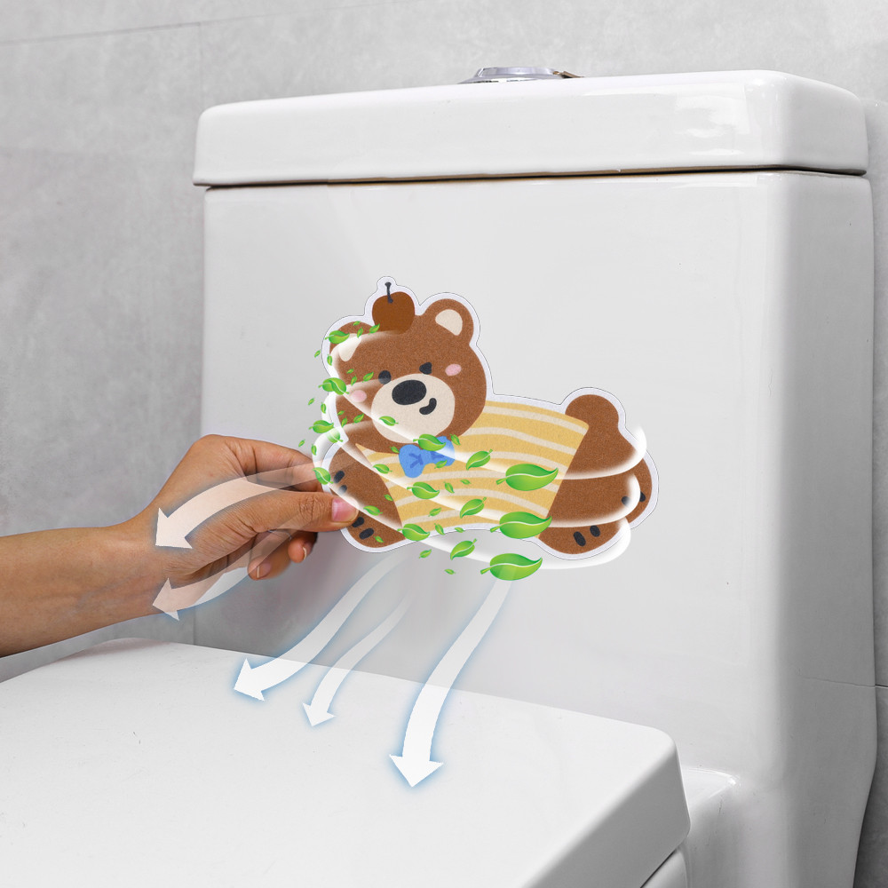 1 / 3 Miếng Dán Khử Mùi Nắp Bồn Cầu - Hoạt Hình Dễ Thương Phòng Tắm Air Fresh Patch - Decal Trị Liệu Tủ Quần Áo - Bánh Ngọt Trang Trí Tường - Đa Phong Cách, Tự Dính, Chống Thấm Nước