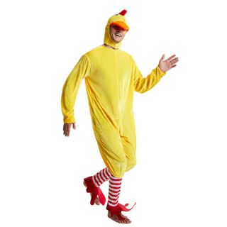 Trang phục gà vàng cho người lớn Quần áo Cosplay động vật cho sân khấu Trò chơi tương tác gia đình Halloween