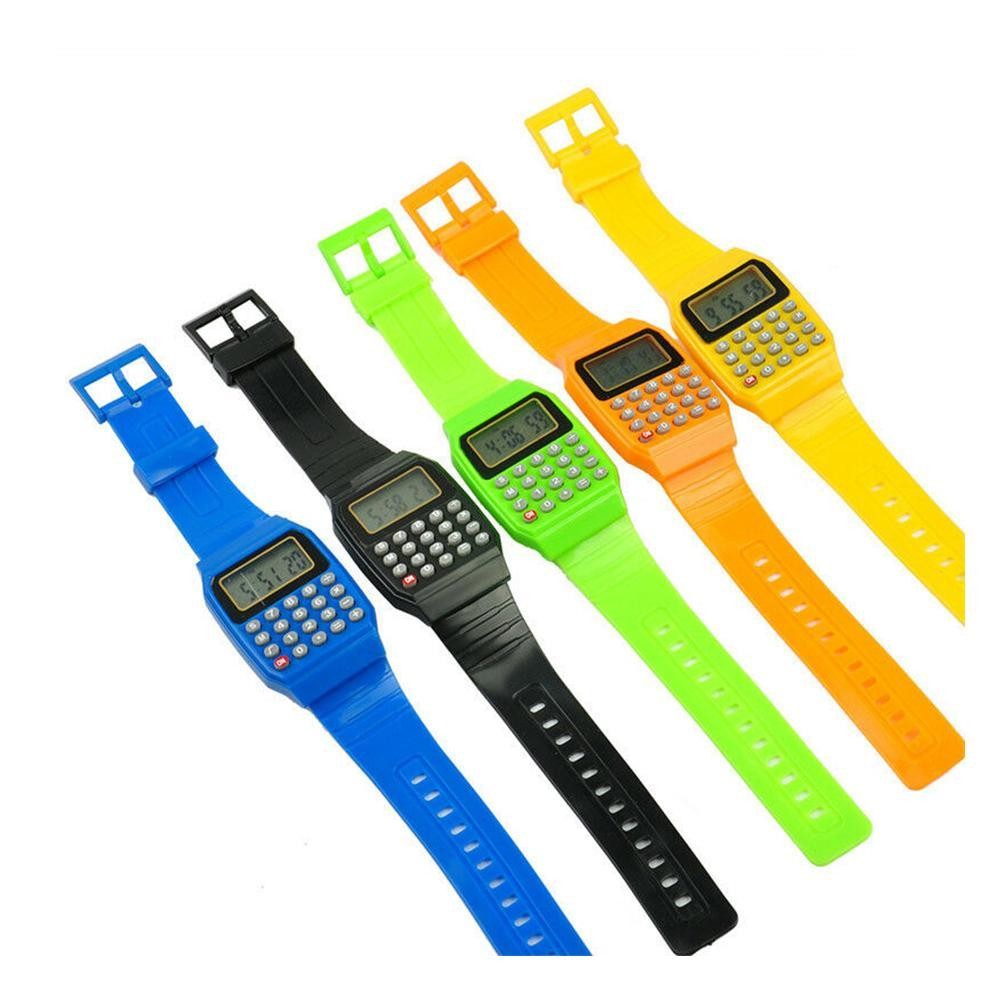 Đồng Hồ Sáng Tạo Máy Tính Silicon Di Động Mini Đồng Hồ Trẻ Em Cổ Tay Unisex Trẻ Em Kỹ Thuật Số W9t0