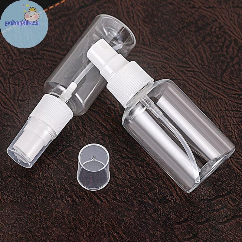 Pufangbliss 30 / 50 / 100ml Chai trong suốt Hộp đựng du lịch di động VN