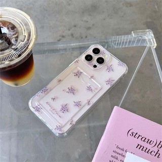 Ins Hoa Đựng Thẻ Ảnh Ví Ốp Lưng Điện Thoại Cho iPhone 16 15 14 13 12 Mini 11 Pro XS X XR 7 8 Plus SE 2020 2022 Ốp Lưng Mềm Trong Suốt TPU Chống Va Đập