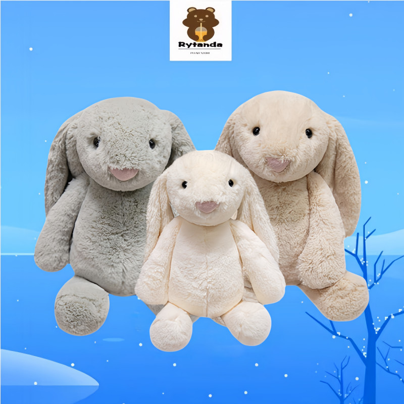 Kawaii Kem Thỏ Đồ Chơi Sang Trọng Thỏ Dễ Thương Búp Bê Sang Trọng Bạc Màu Be Bunny Đồ Chơi Nhồi Bông Mềm Mại Cho Bé Làm Dịu Búp Bê Trang Trí Phòng Ngủ Nhà Gấu Bông Bé Gái Quà Tặng Giáng Sinh Quà Tặng Sinh Nhật COD